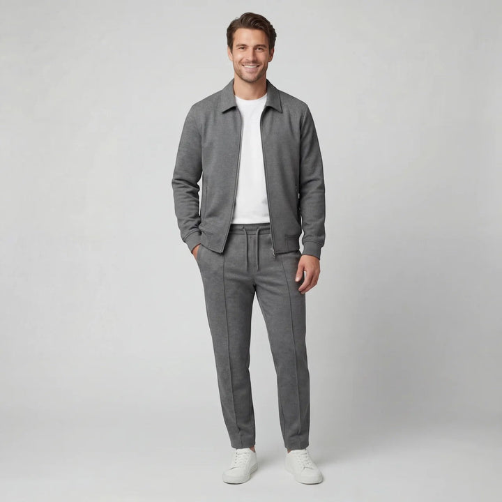 Roderick Men's Zip-Front Jacket and Slim Trousers Set - image 4