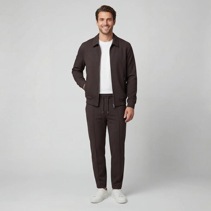 Roderick Men's Zip-Front Jacket and Slim Trousers Set - image 2