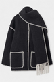 Isolabel | Women's Oversized Coat for Fall and Winter in Black and White