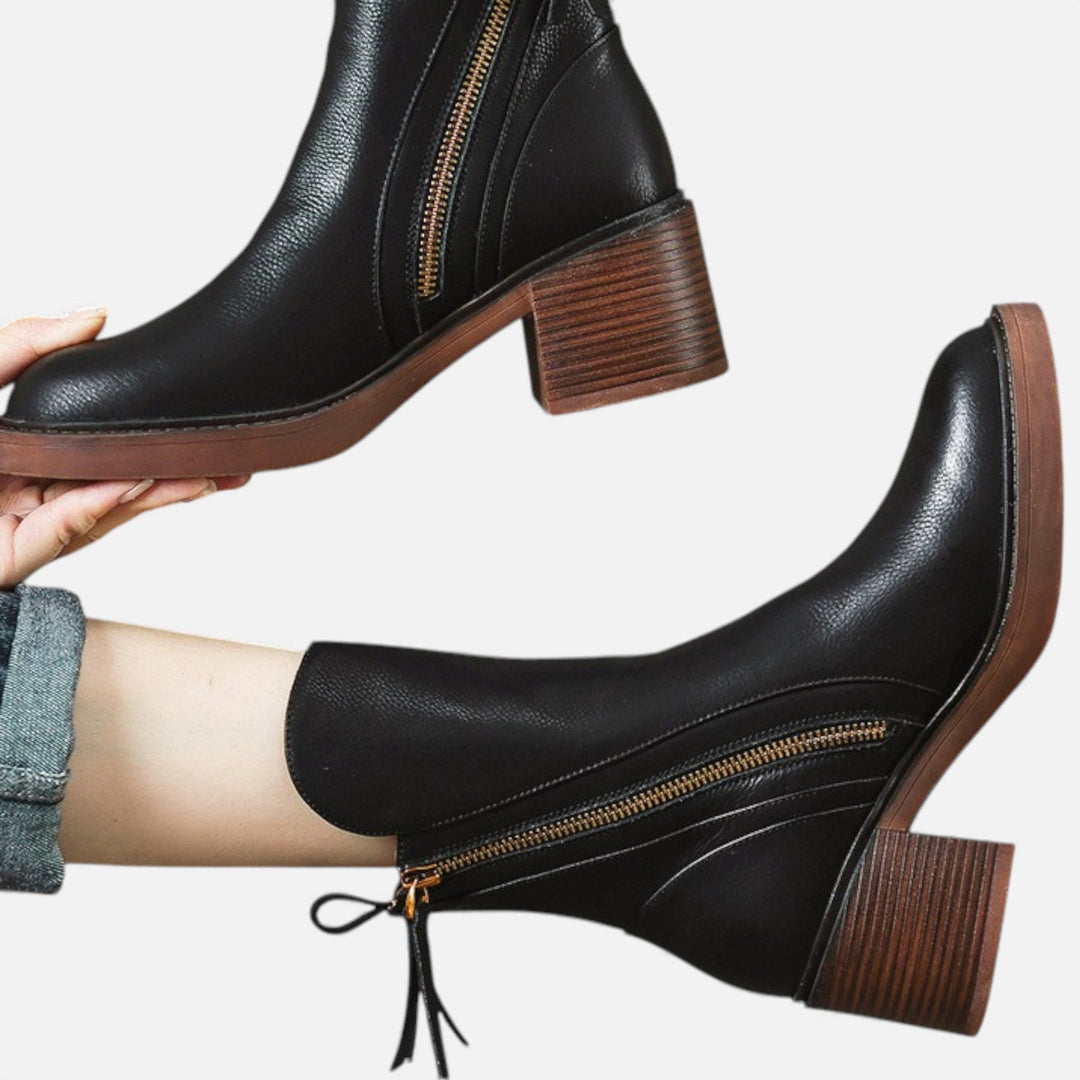Bernardine | Women's Classic British‑Style Leather Boots