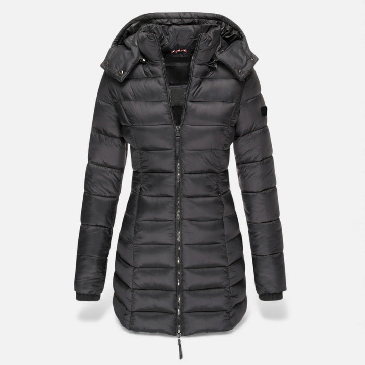 Colombine | Women's Puffer Quilted Slim Mid-Length Jacket