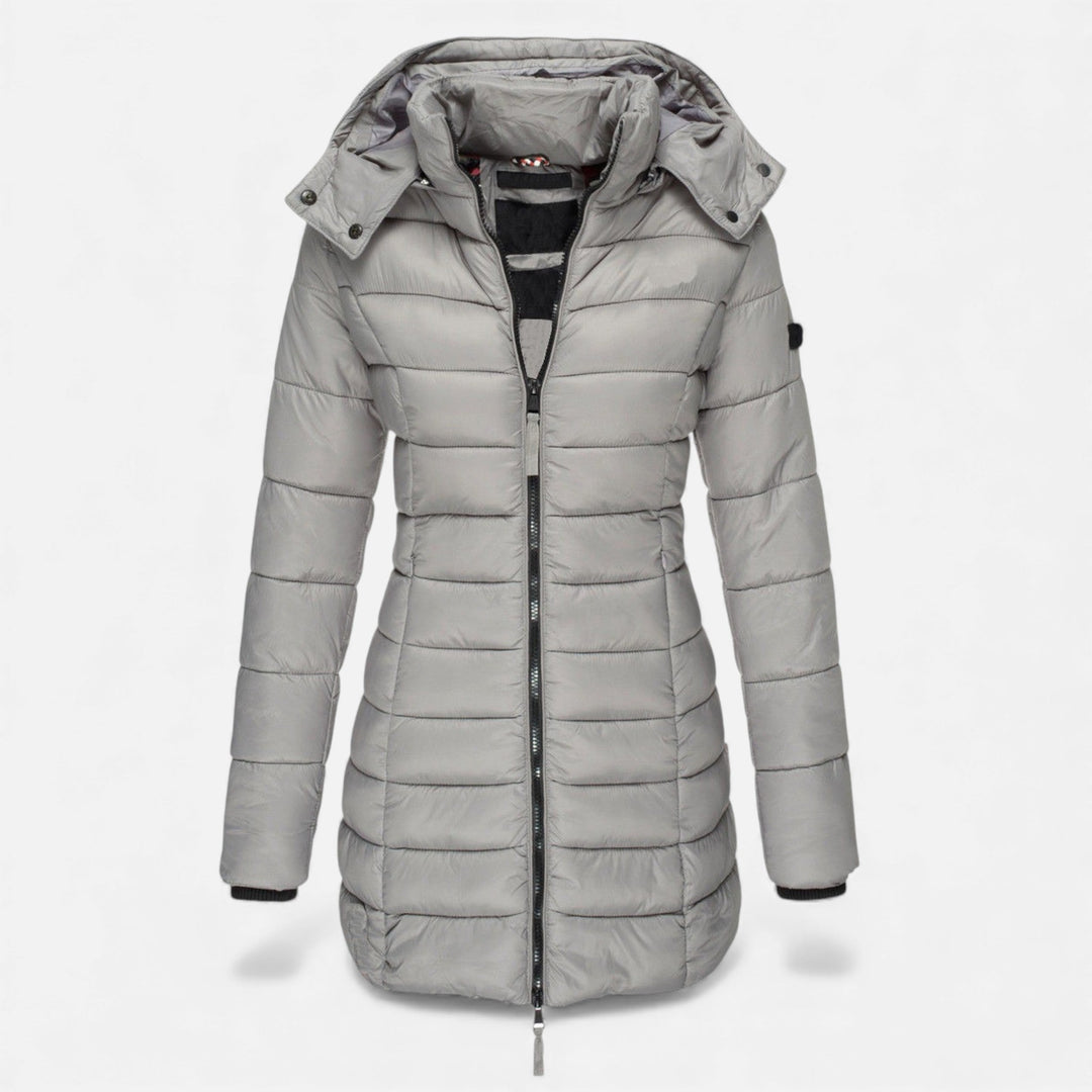 Colombine | Women's Puffer Quilted Slim Mid-Length Jacket