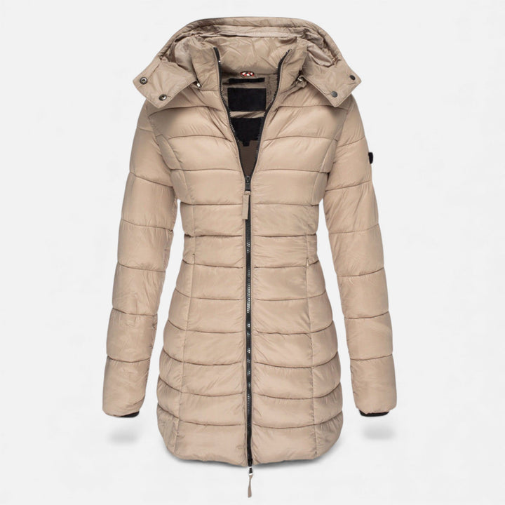 Colombine | Women's Puffer Quilted Slim Mid-Length Jacket