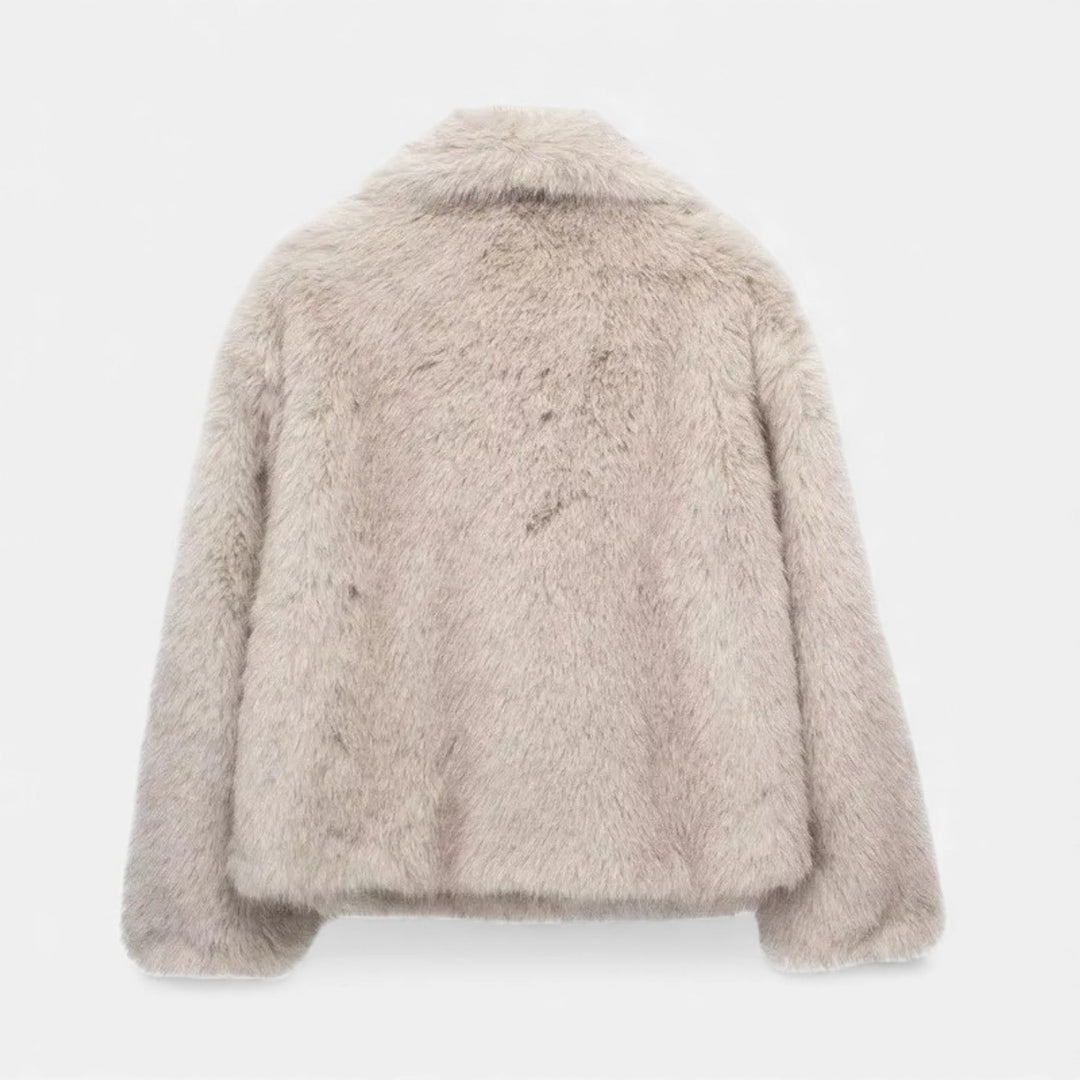 Helewise | Women's Faux-Fur Lapel Jacket