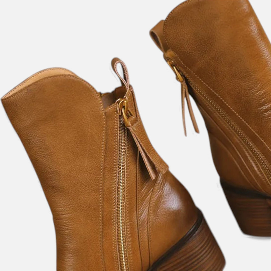 Bernardine | Women's Classic British‑Style Leather Boots