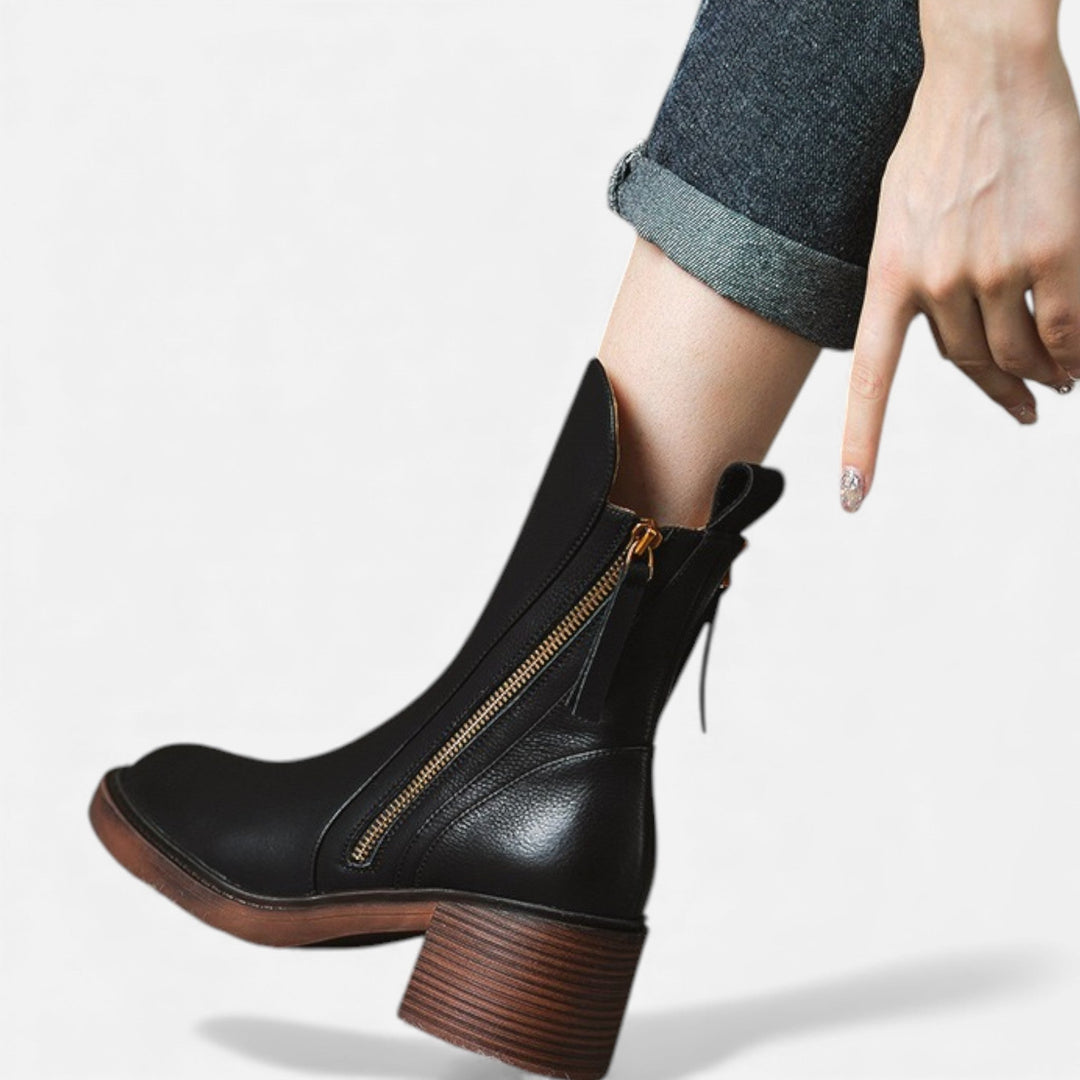 Bernardine | Women's Classic British‑Style Leather Boots