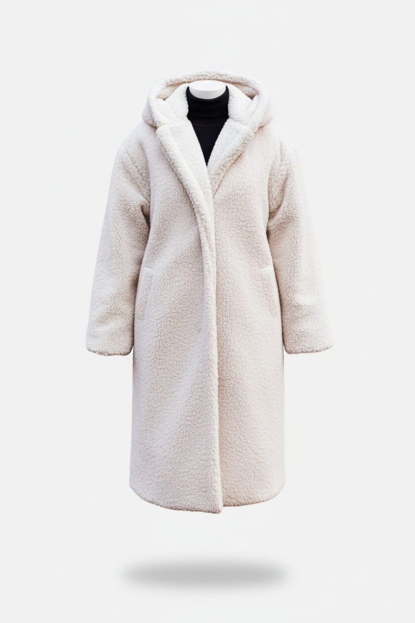 Oktavia | Women's Plush Faux‑Fleece Long Coat
