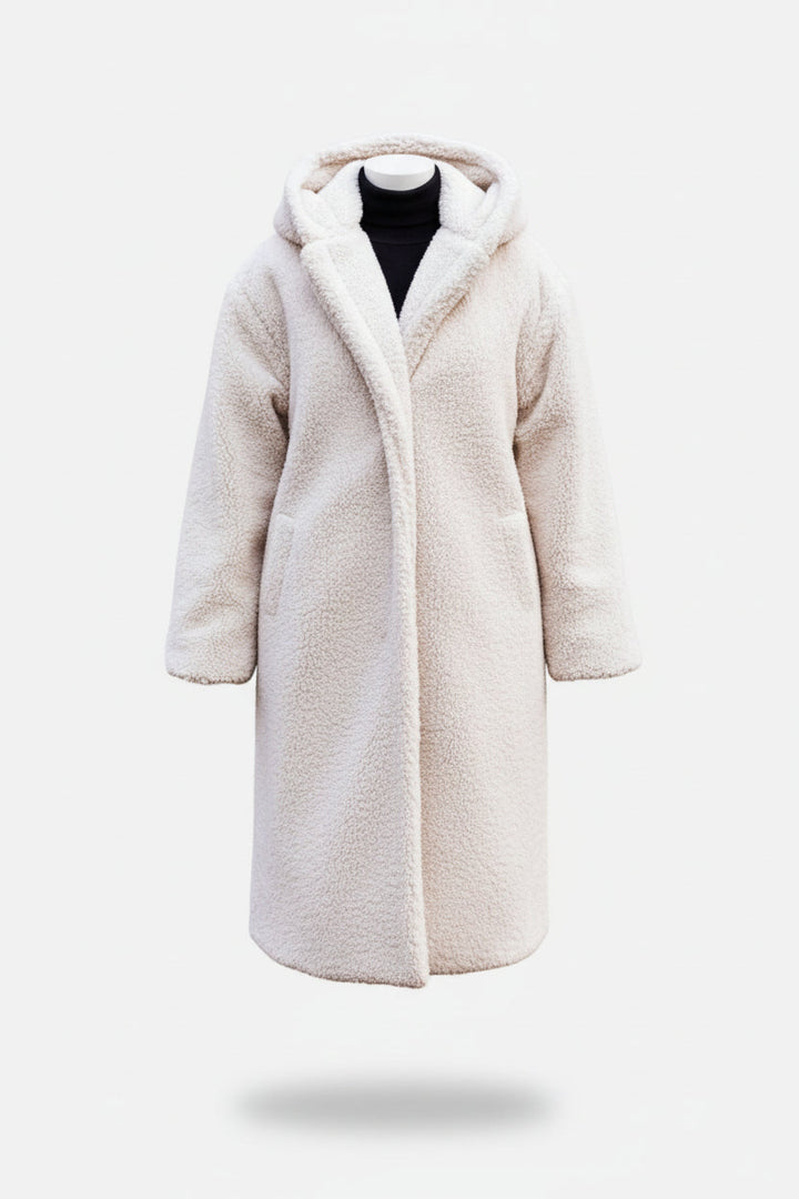 Oktavia | Women's Plush Faux‑Fleece Long Coat