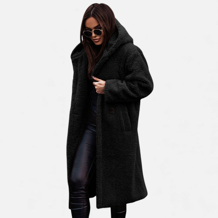 Oktavia | Women's Plush Faux‑Fleece Long Coat