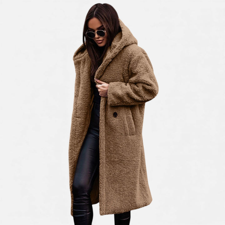 Oktavia | Women's Plush Faux‑Fleece Long Coat