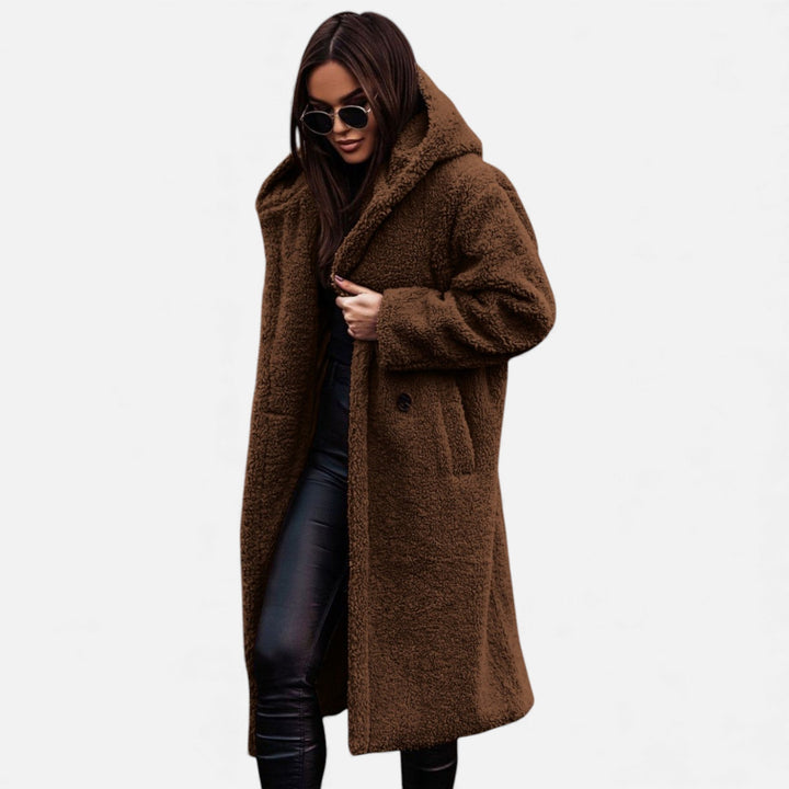 Oktavia | Women's Plush Faux‑Fleece Long Coat