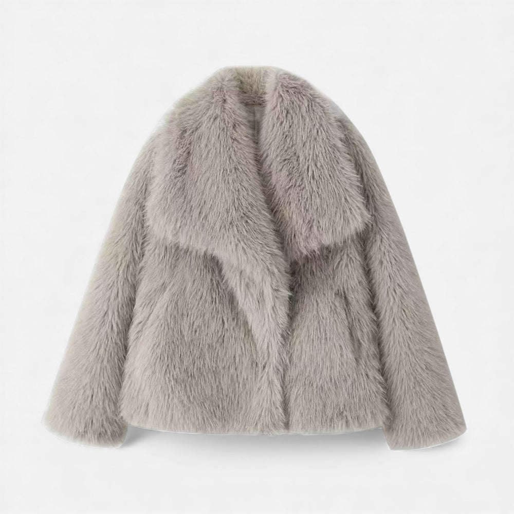 Helewise | Women's Faux-Fur Lapel Jacket