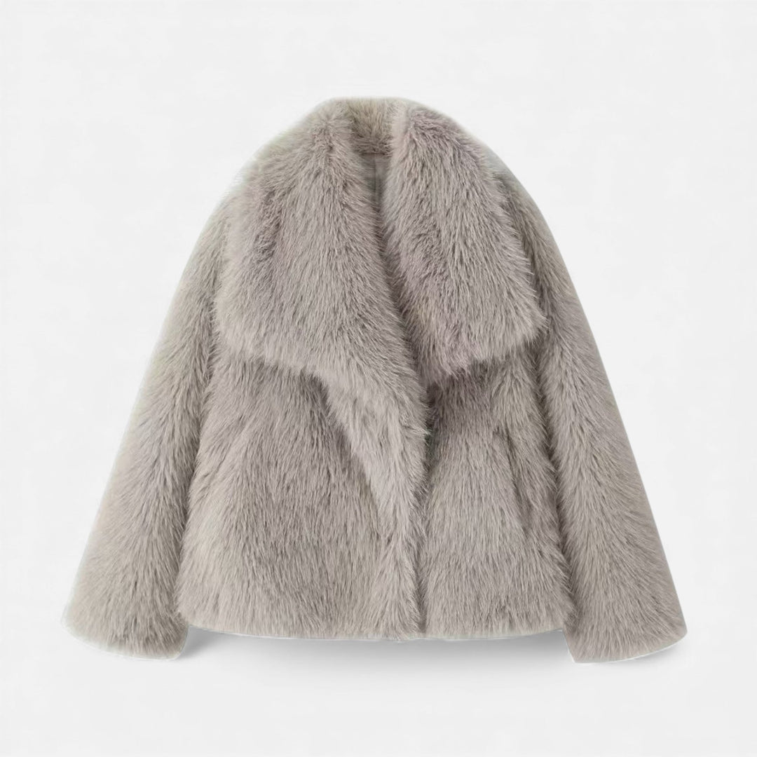 Helewise | Women's Faux-Fur Lapel Jacket