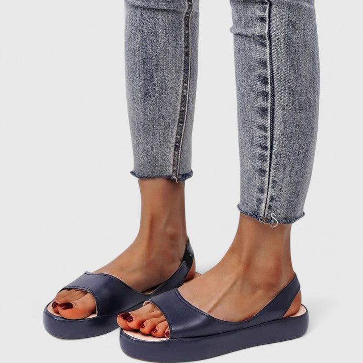 Women's Orthopedic Cushioned Slip-On Sandals for Walking — view 5