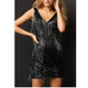 Isidora | Women's Sequin Mini Dress with Fringe