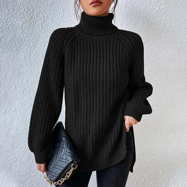 Sabeline | Women's Ribbed Knit Jumper with Roll Neck