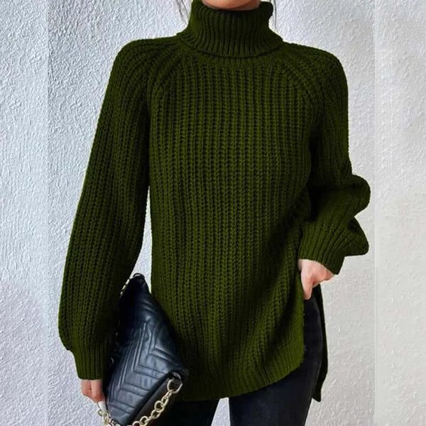 Sabeline | Women's Ribbed Knit Jumper with Roll Neck