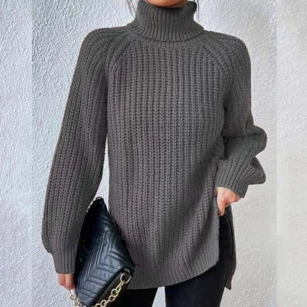 Sabeline | Women's Ribbed Knit Jumper with Roll Neck
