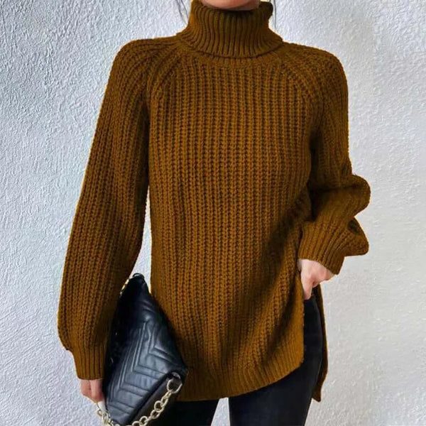 Sabeline | Women's Ribbed Knit Jumper with Roll Neck
