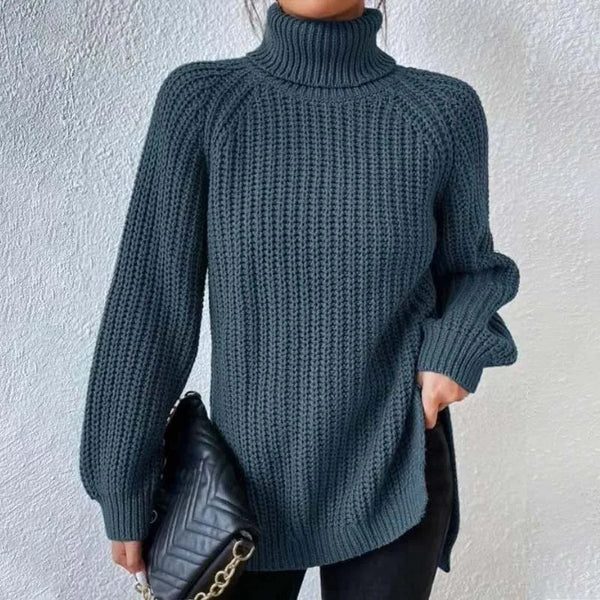 Sabeline | Women's Ribbed Knit Jumper with Roll Neck