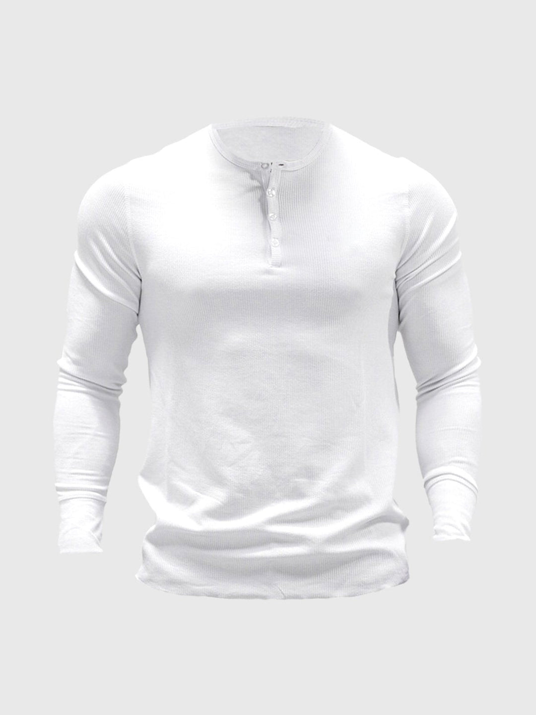 Clive | Men's Ribbed Henley Sweater