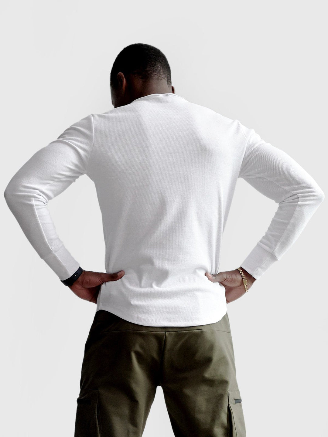 Clive | Men's Ribbed Henley Sweater