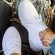 Karolina | Women's Knit Platform Sneakers with Lace-Up