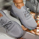 Karolina | Women's Knit Platform Sneakers with Lace-Up