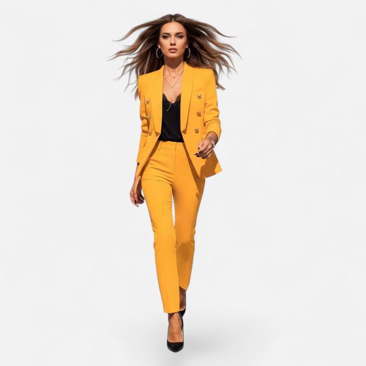 Bertrande | Women's Solid-Colour Tailored Two-Piece Suit Set