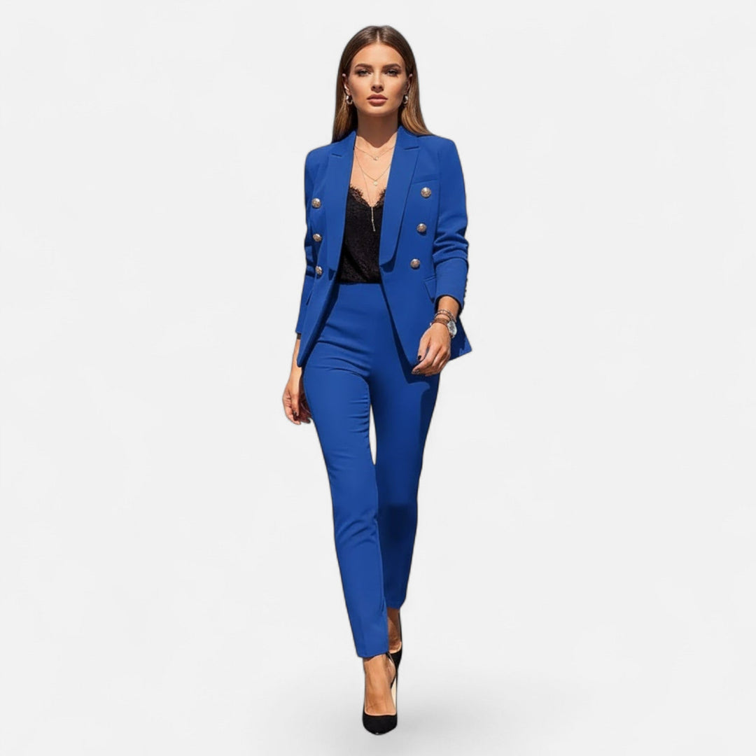 Bertrande | Women's Solid-Colour Tailored Two-Piece Suit Set