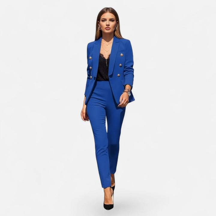 Bertrande | Women's Solid-Colour Tailored Two-Piece Suit Set