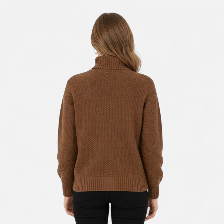 Delfina | Women's Wool-Blend Turtleneck Sweater
