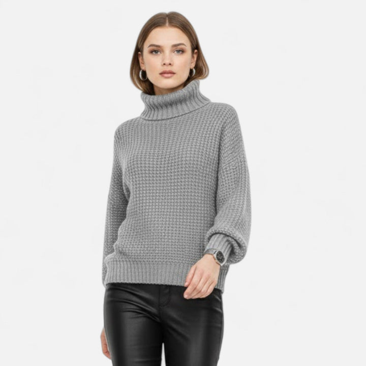 Delfina | Women's Wool-Blend Turtleneck Sweater