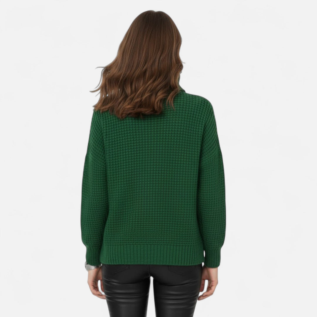 Delfina | Women's Wool-Blend Turtleneck Sweater