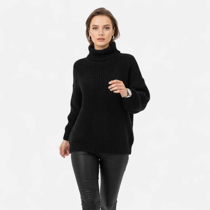 Delfina | Women's Wool-Blend Turtleneck Sweater