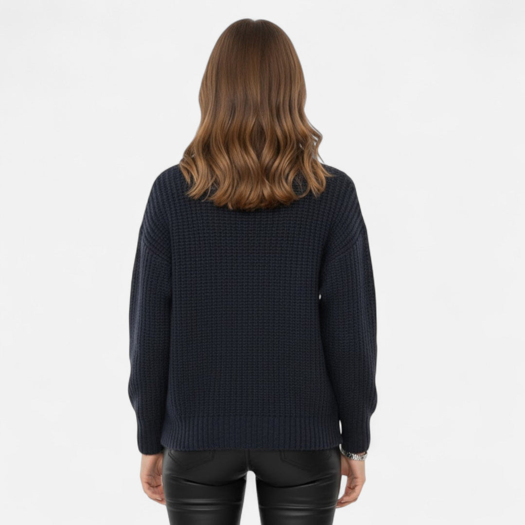 Delfina | Women's Wool-Blend Turtleneck Sweater
