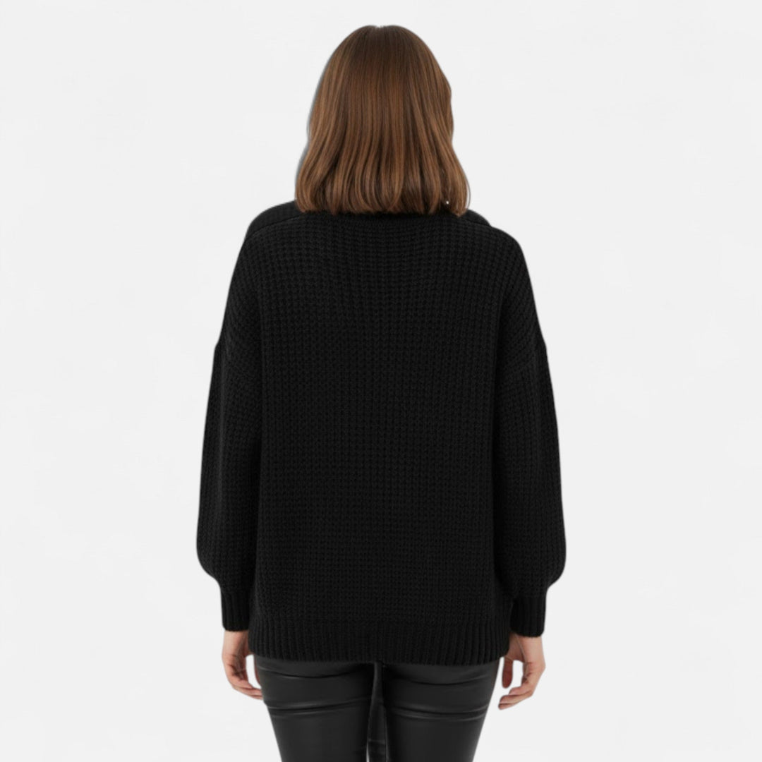 Delfina | Women's Wool-Blend Turtleneck Sweater