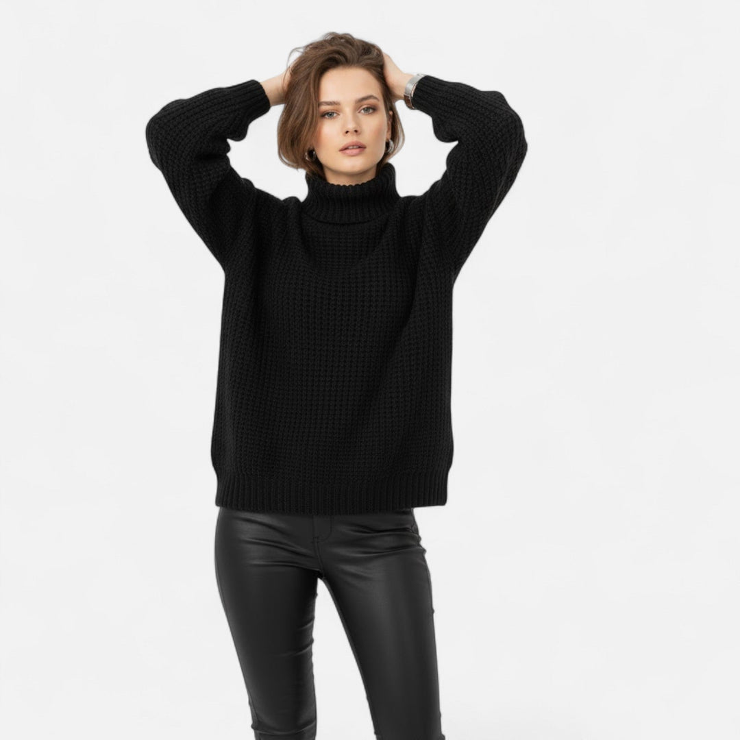 Delfina | Women's Wool-Blend Turtleneck Sweater