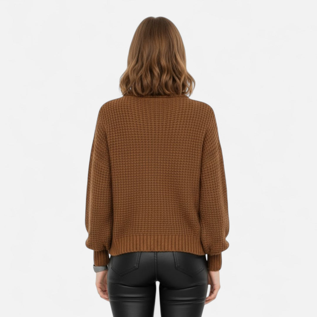 Delfina | Women's Wool-Blend Turtleneck Sweater
