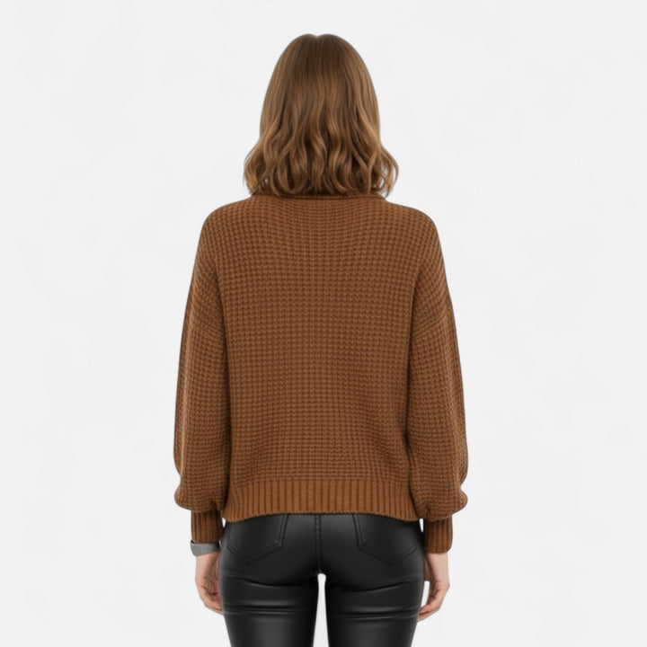 Delfina | Women's Wool-Blend Turtleneck Sweater