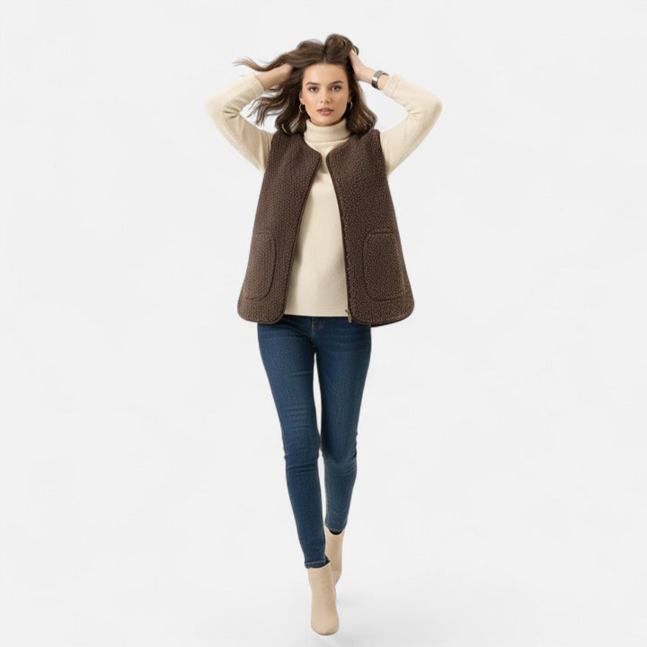 Fernande | Women's Plush Cashmere-Blend Vest