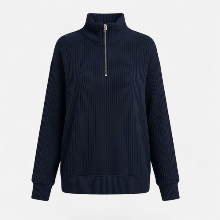 Gislena | Women's Zipper Stand-Collar Knit Sweaters