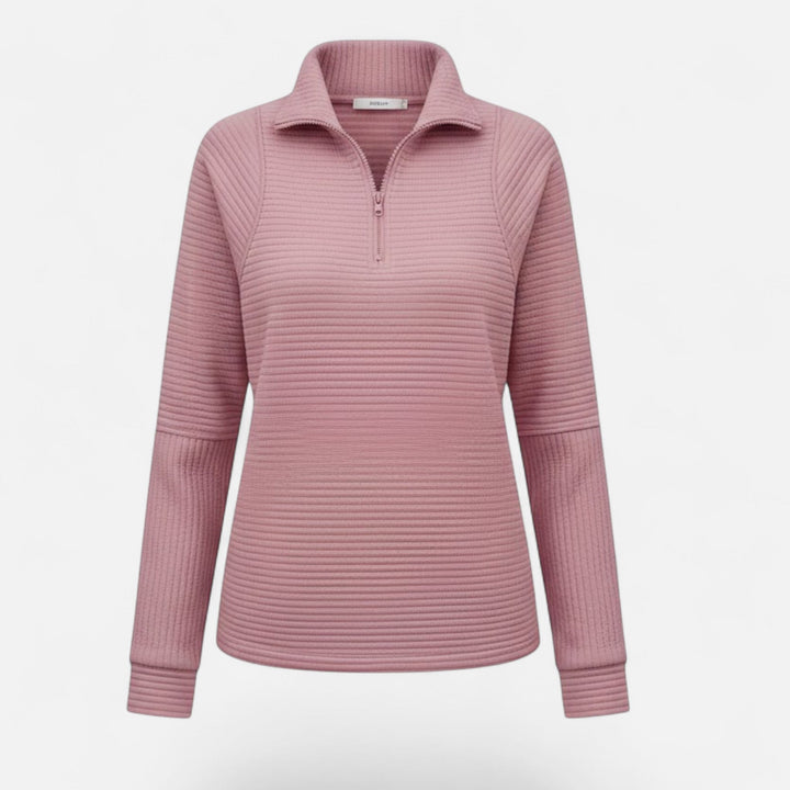 Gislena | Women's Zipper Stand-Collar Knit Sweaters