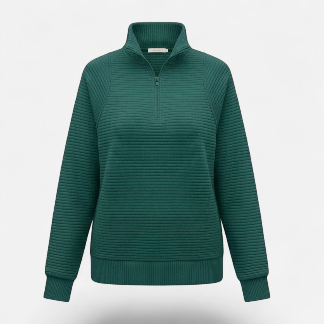 Gislena | Women's Zipper Stand-Collar Knit Sweaters