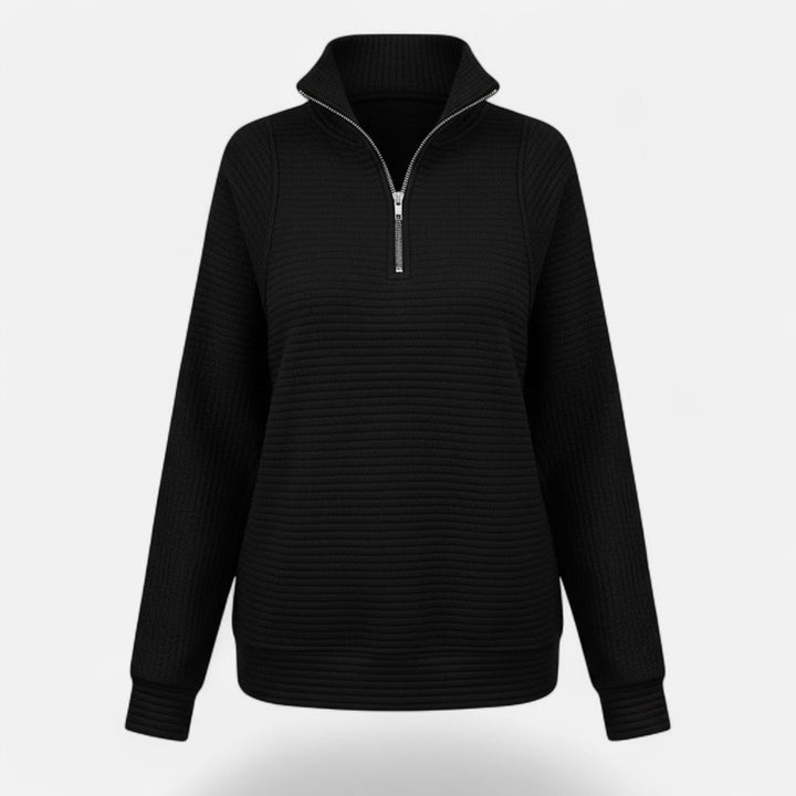 Gislena | Women's Zipper Stand-Collar Knit Sweaters