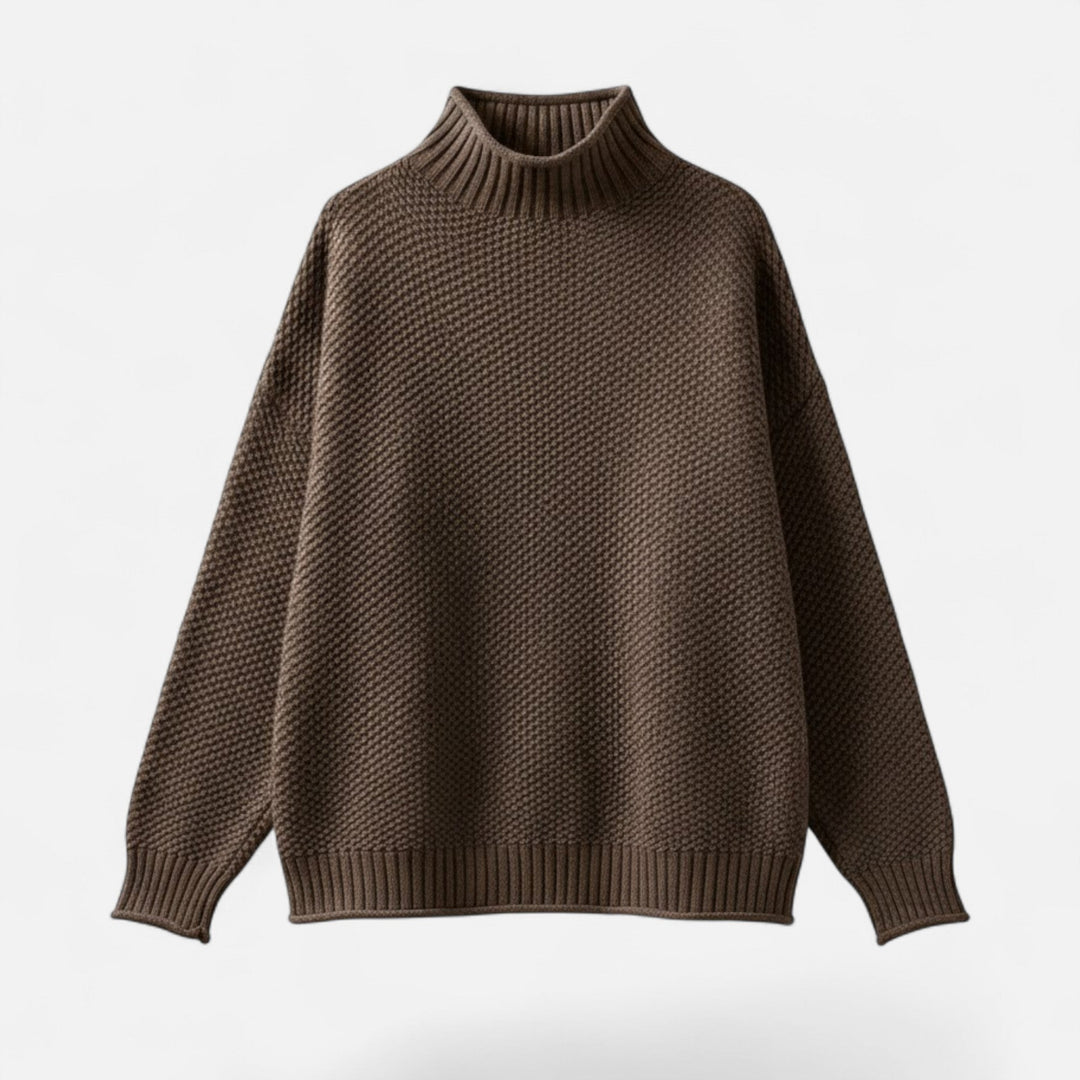 Hildegonde | Women's Plus-Size Mock-Neck Sweater