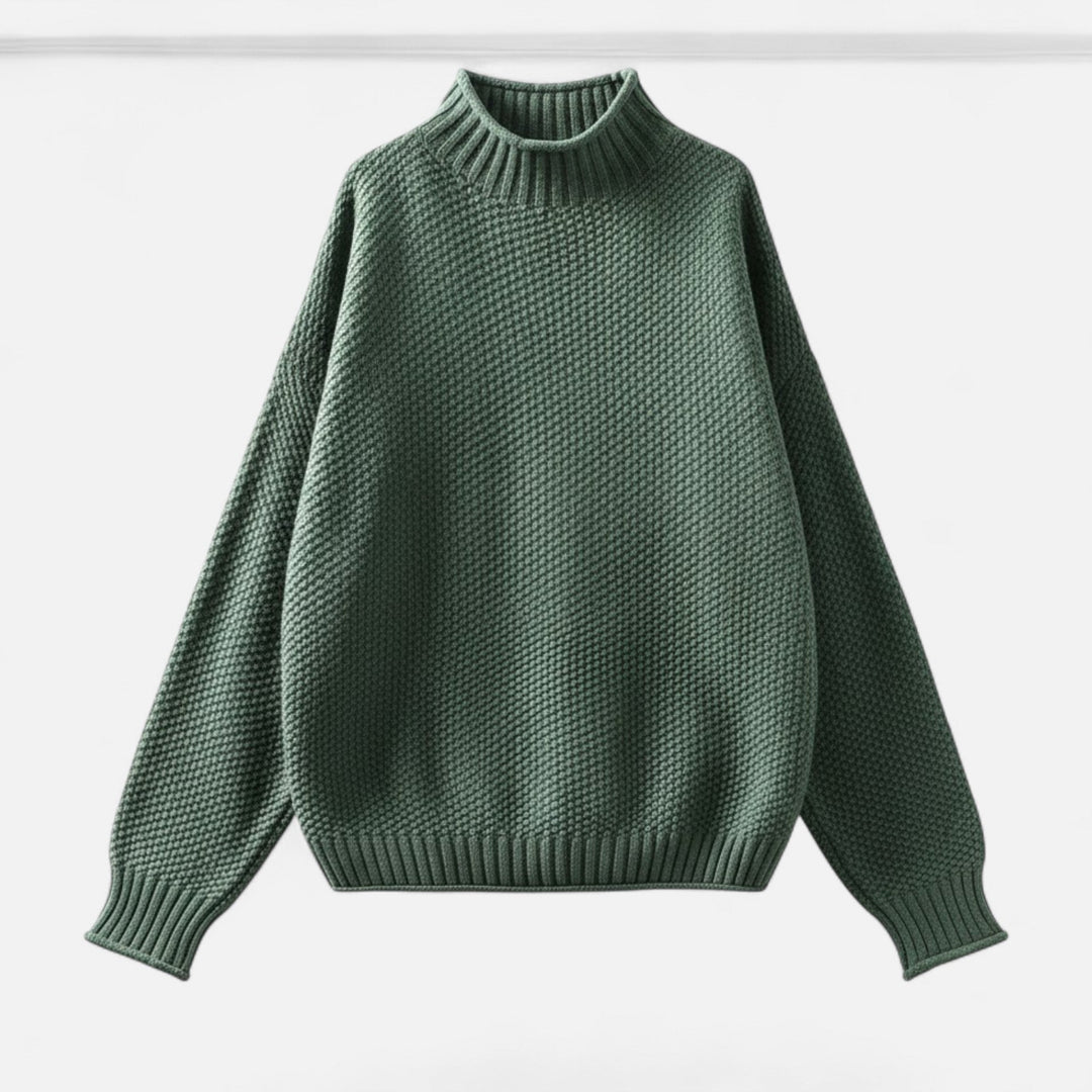 Hildegonde | Women's Plus-Size Mock-Neck Sweater