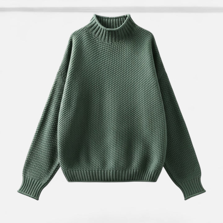 Hildegonde | Women's Plus-Size Mock-Neck Sweater