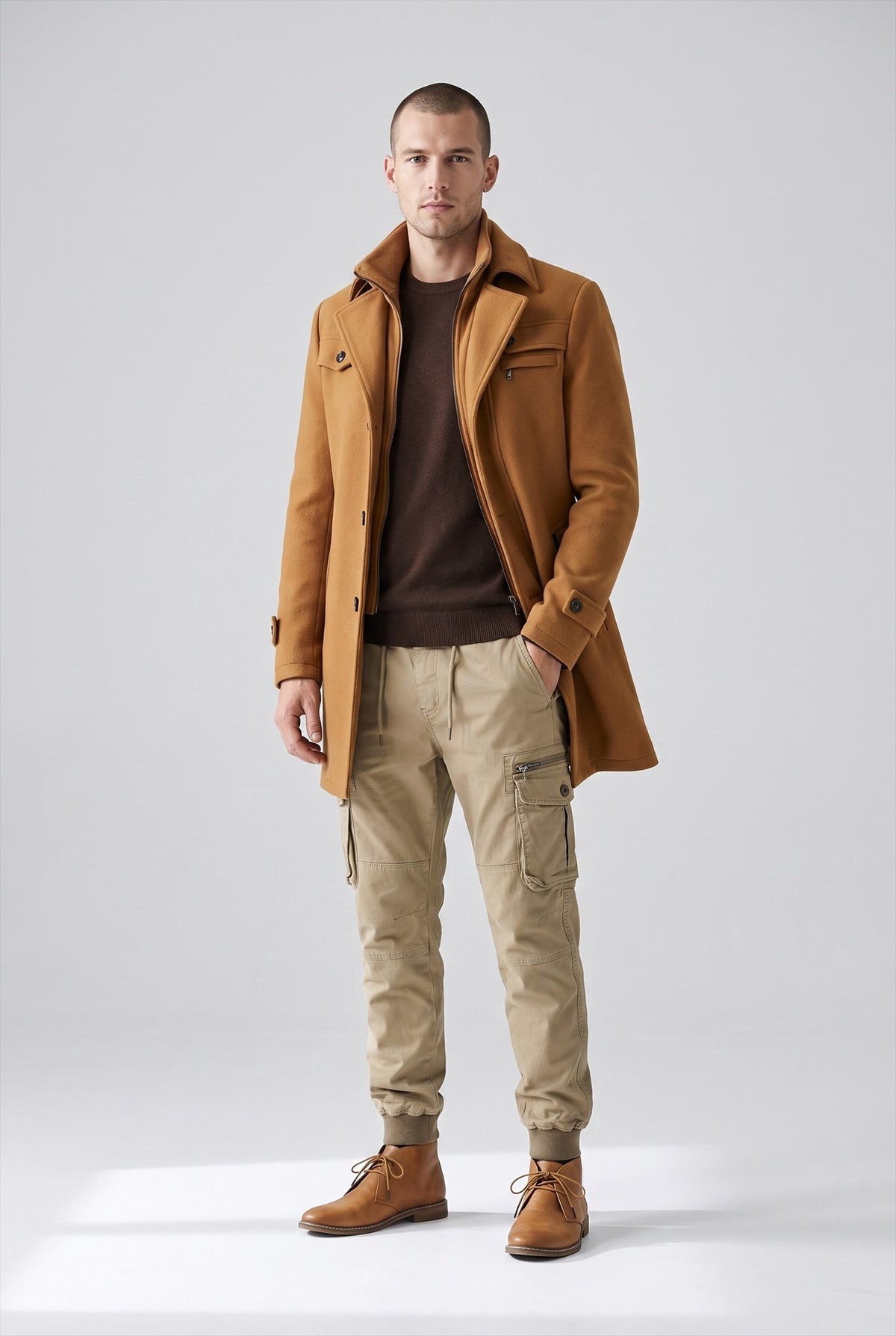 Model wearing Lambert, Anselm, Inigo