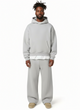 Men's Hooded Sweatsuit Set with Straight-Leg Joggers
